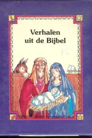 Beperkte Voorraad Verhalen uit de bijbel 4 deeltjes in Foedraaltje Pipe Rhona Geillustreerd door Kareen Taylerson Vertaald en bewerkt door Marijke Bleij