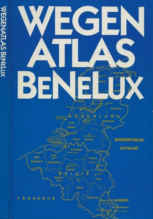 Populair Wegenatlas Benelux Schaal 1 : 250000 & de Agglomeratiekaarten en gedetailleerde stadsplatte gronden 1:150000