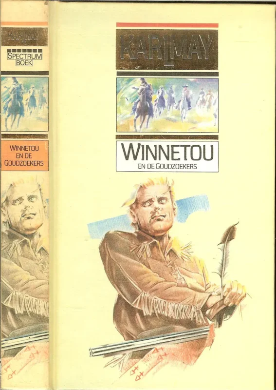 Op = Op Winnetou en de Goudzoekers Karl May Vertaling van C.H. Schaap illustratie omslag Johan Ekkel