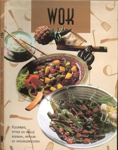 Nu Kopen Wok .. Kleurrijke , Pittige en snelle roerbak , frituuren smoorgerechten