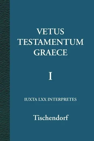 1 Vetus Testamentum Graece Direct Beschikbaar