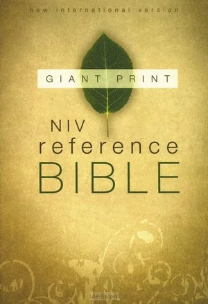 Niv - Giant Print Ref. Bible Gratis Verzending