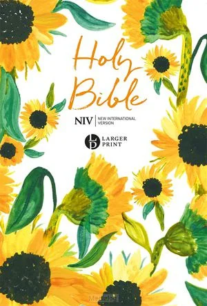 Betrouwbaar Niv - Larger Print Bible, Sunflowers