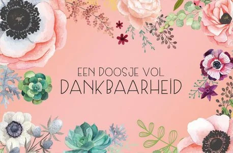 Doosje Vol Dankbaarheid Gratis Verzending