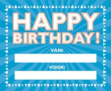 Happy Birthday Snelle Levering