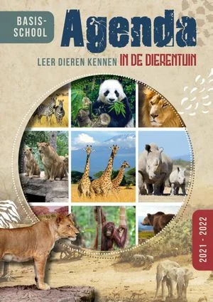 Basischoolagenda 'Leer dieren kennen uit de dierentuin' 2021/22 Direct Beschikbaar