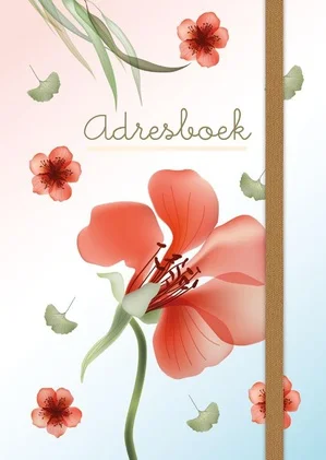 Adresboek (klein) - Transparent Flowers Fabrieksprijs