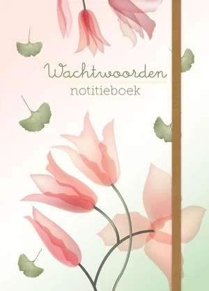 Wachtwoorden Notitiebk - Transp Flowers Fabrieksprijs