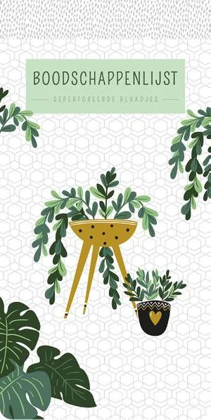 Gereduceerde Prijs Boodschappenlijst Houseplants