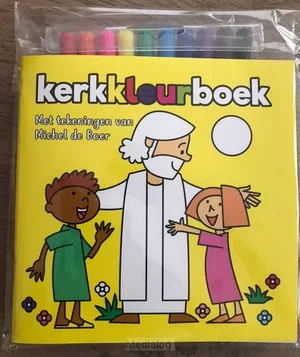 Kerkkleurboek Geel Met 10 Stiften Beperkt Aanbod