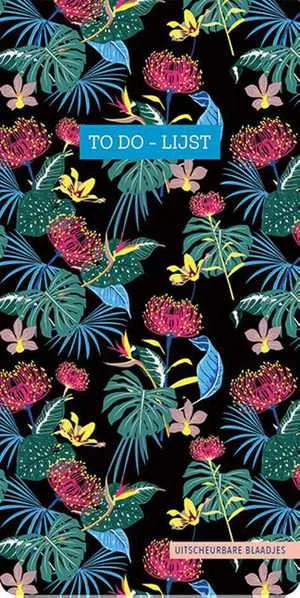Shop Nu To Do-lijst - Floral Black