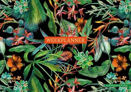 Weekplanner - Tropical Black Flitsaanbieding