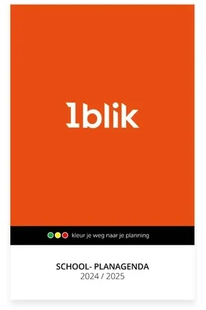 1blik School-planagenda 2024-2025 Weekendaanbieding