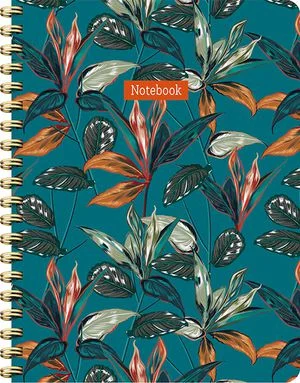 Hete Deal Tropical Spiraalboek Groot (lijnen)