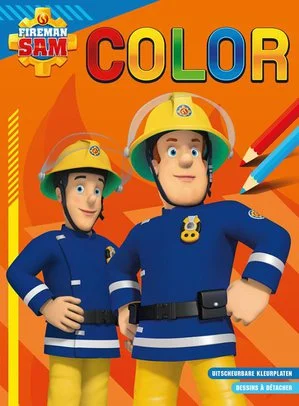 Premium Brandweerman Sam Color Kleurblok / Sam L