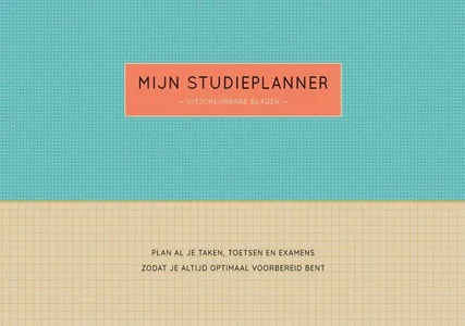 Exclusieve Aanbieding Mijn Studieplanner Met Uitscheurbare Bla