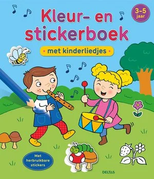 Populair Kleur- En Stickerboek Met Kinderliedjes