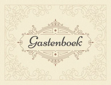 Gastenboek Beige Dagaanbieding