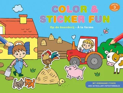 Lage Prijs Color & Sticker Fun - Op De Boerderij