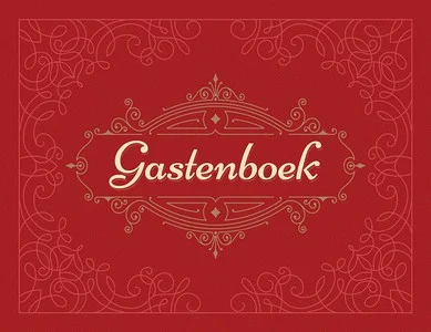Gastenboek (bordeaux) Aanbieding