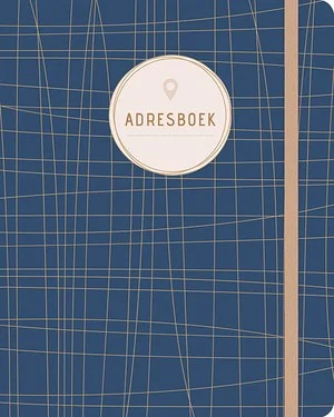Betrouwbaar Adresboek (groot) Dark Blue