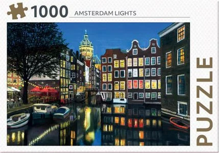 Aanbieding Rebo legpuzzel 1000 stukjes - Amsterdam lights