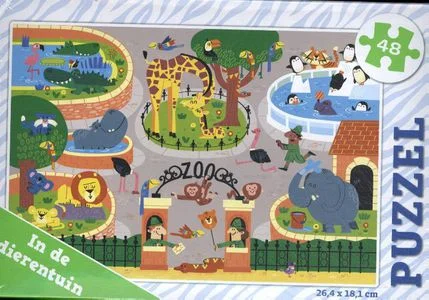 Beperkte Voorraad In de dierentuin - puzzel 48 stukjes