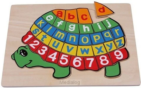 Gratis Verzending Houten Puzzel Abc Schildpad