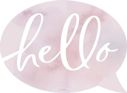 Tabletop decor - 14,5 x 10,5 cm - Hello - 656200968567 Populair