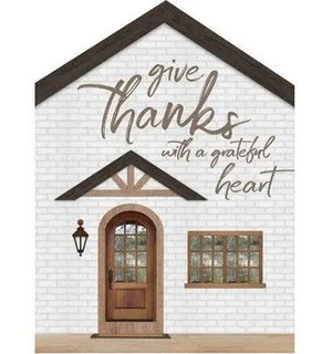 Seizoensaanbieding Give thanks with a grateful heart - Tabletop house - 656200927779