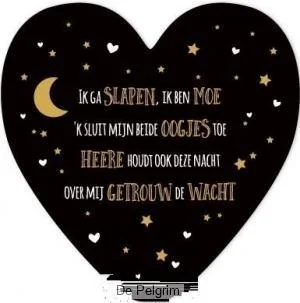 Merkproduct Ik ga slapen - wandbord - 65507739