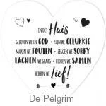 Nieuw In dit huis geloven we in God - wandbord - 65507737