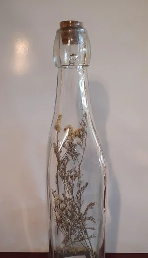 Finale Uitverkoop Decoratiefles Droogbloemen 21,5 Cm Glas Transparant