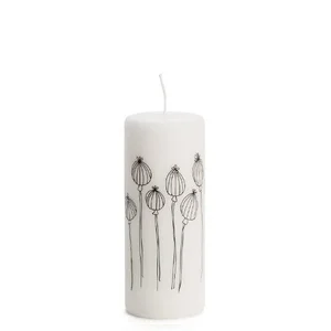 Stompkaars zwart wit poppy 6x15cm - 1112485 Populair