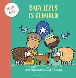 BABY JEZUS IS GEBOREN KLEURBOEK Snelle Levering