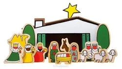 Exclusieve Aanbieding HOUTEN KERSTSTAL DICK BRUNA