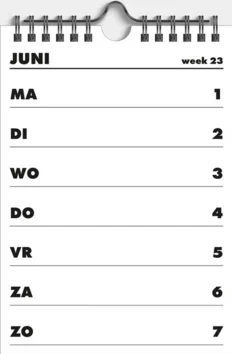 Voordeelprijs SPIRAALKALENDER A5 D1 2026/2027