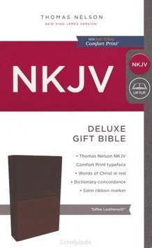 Beperkte Voorraad NKJV DELUXE GIFT BIBLE TAN