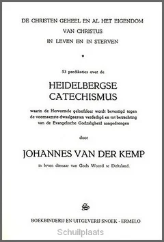 HEIDELBERGSE CATECHISMUS Lage Kosten
