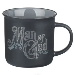 Beperkt Aanbod CHARCOAL GRAY MAN OF GOD -1 TIMOTHY 6:11