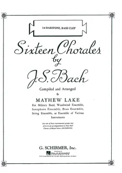 16 CHORALES FOR MILITARY BAND F-SLEUTEL Premium
