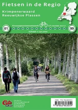 FIETSKAART REGIO KRIMPENERWAARD , REEUWI Direct Beschikbaar