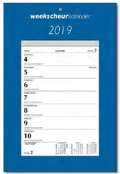 Weekendaanbieding WEEK NOTITIEKALENDER 2019 SCHILD
