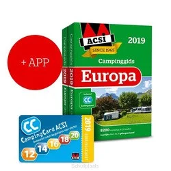 ACSI CAMPINGGIDS EUROPA 2019 + APP SET 2 Beperkt Aanbod