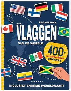 Tijdelijk Beschikbaar STICKERBOEK VLAGGEN VAN DE WERELD