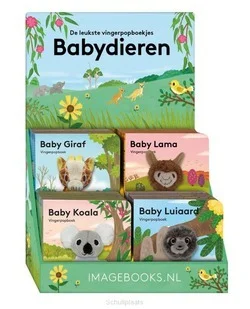 DISPLAY VINGERPOPBOEKJES 4TX4E BABYDIERE Hete Deal
