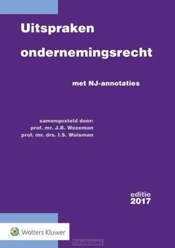 Dagaanbieding UITSPRAKEN ONDERNEMINGSRECHT 2017
