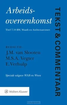 ARBEIDSOVEREENKOMST SPECIALE UITGAVE WAB Direct Verzonden