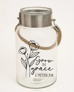 VASE METAL/ROPE GROW IN GRACE Speciale Aanbieding