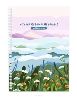 SOFTCOVER JOURNAL WITH GOD ALL THINGS Op = Op